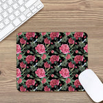 Watercolor Peony Pattern Print Mouse Pad