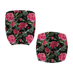 Watercolor Peony Pattern Print Office Chair Cover