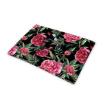 Watercolor Peony Pattern Print Pet Cooling Mat Cover