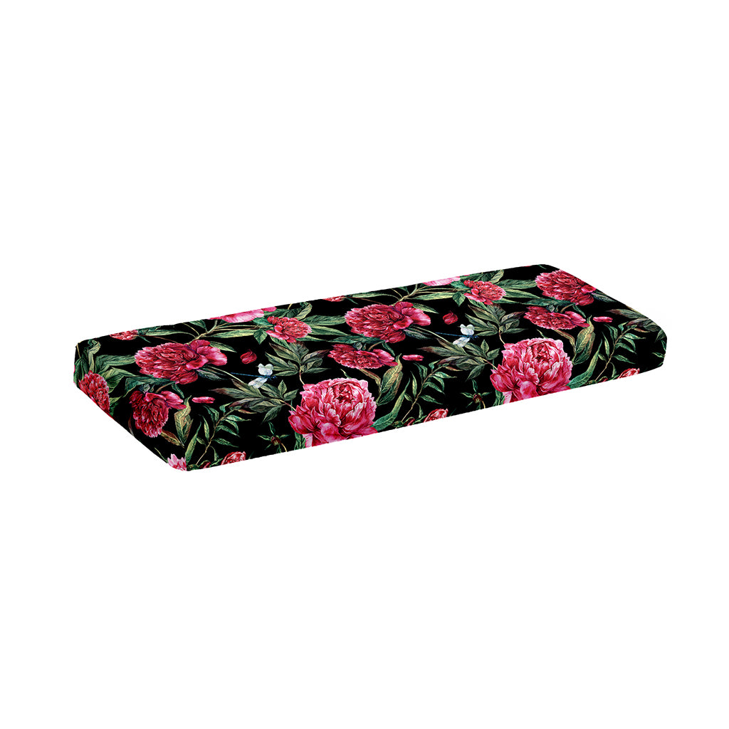 Watercolor Peony Pattern Print Piano Keyboard Cover