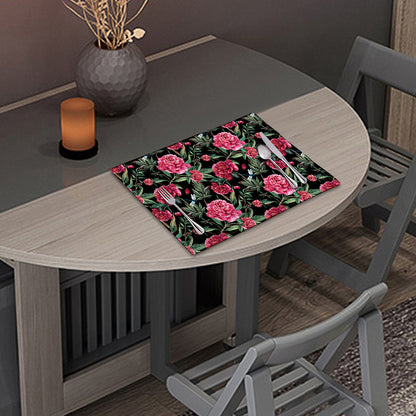 Watercolor Peony Pattern Print Placemat