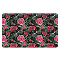 Watercolor Peony Pattern Print Polyester Doormat