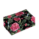 Watercolor Peony Pattern Print Rectangle Tissue Box Cover