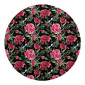 Watercolor Peony Pattern Print Round Blanket