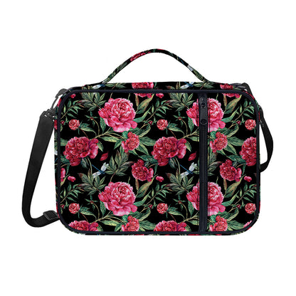 Watercolor Peony Pattern Print Shoulder Strap Bible Bag