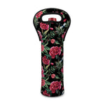 Watercolor Peony Pattern Print Single Neoprene Wine Tote