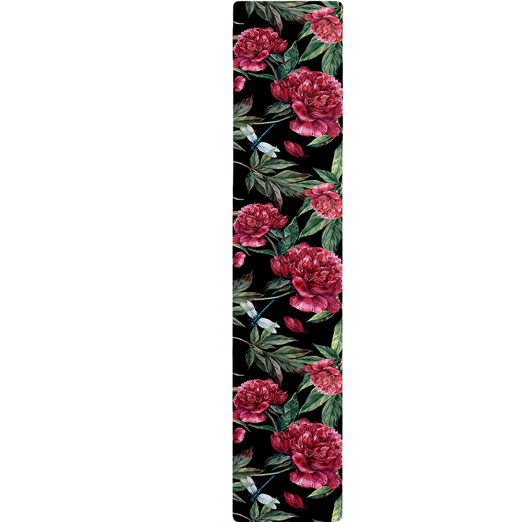 Watercolor Peony Pattern Print Table Runner