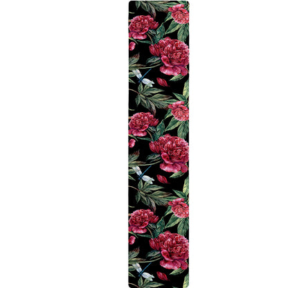 Watercolor Peony Pattern Print Table Runner