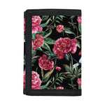 Watercolor Peony Pattern Print Trifold Wallet