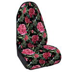 Watercolor Peony Pattern Print Waterproof Car Seat Cover