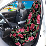 Watercolor Peony Pattern Print Waterproof Car Seat Cover