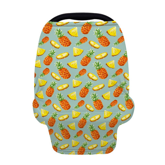 Watercolor Pineapple Pattern Print Baby Seat Cover