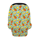 Watercolor Pineapple Pattern Print Baby Seat Cover
