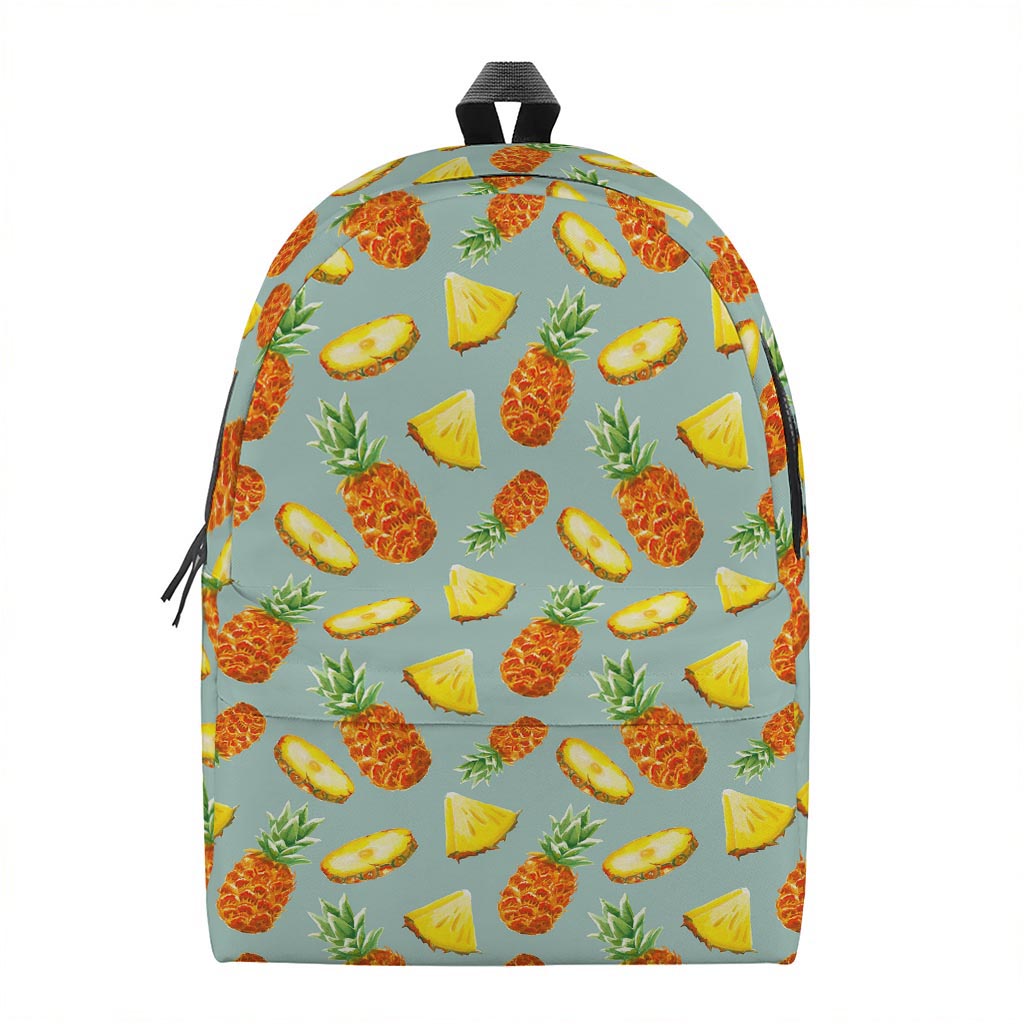 Watercolor Pineapple Pattern Print Backpack