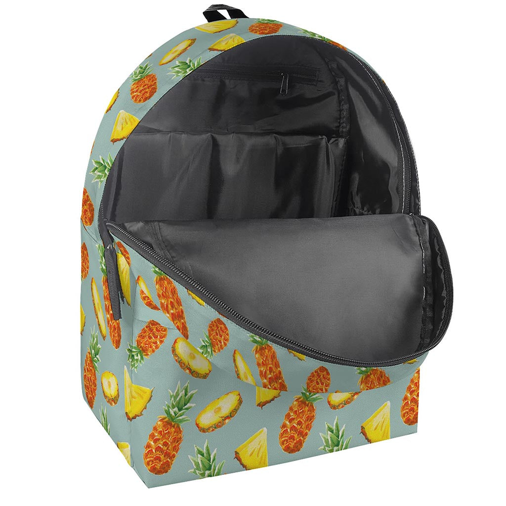 Watercolor Pineapple Pattern Print Backpack
