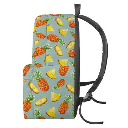 Watercolor Pineapple Pattern Print Backpack