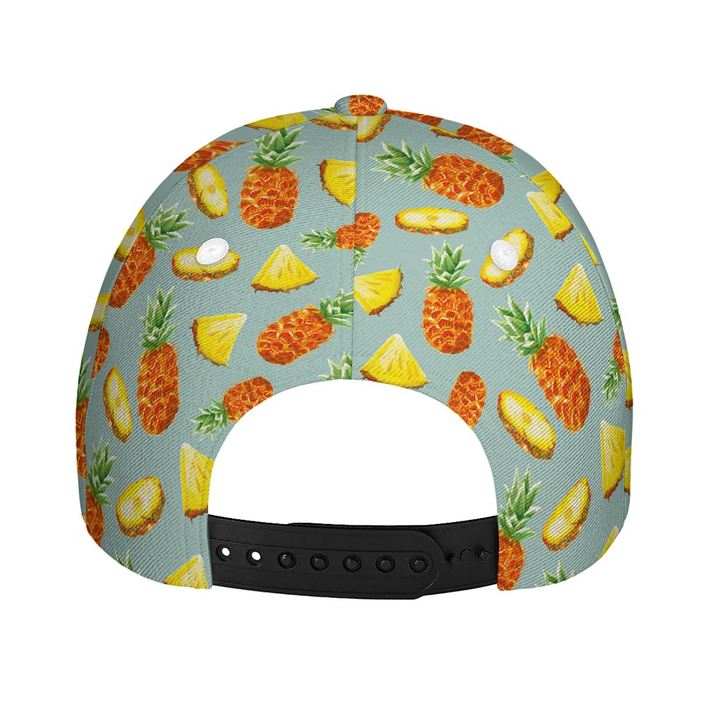 Watercolor Pineapple Pattern Print Baseball Cap
