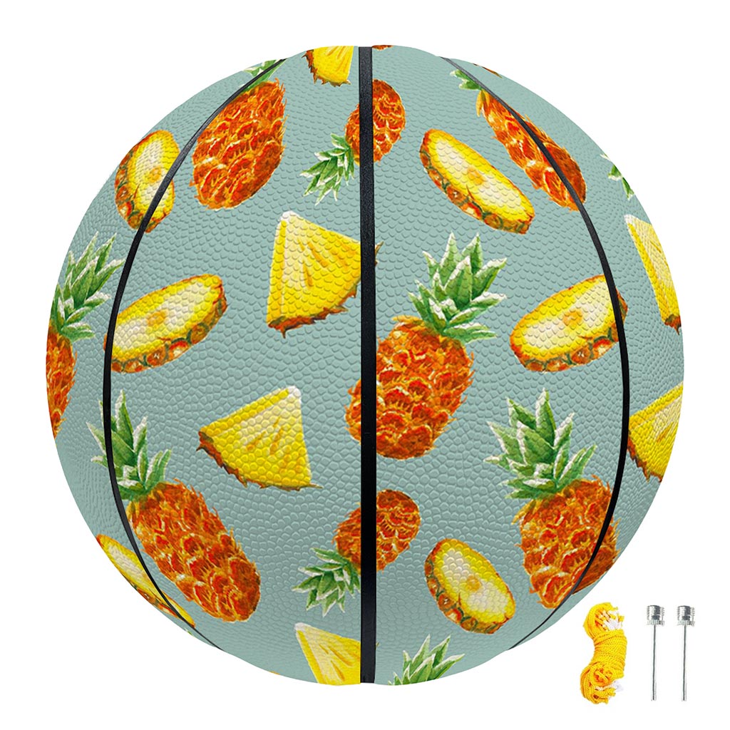 Watercolor Pineapple Pattern Print Basketball
