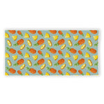 Watercolor Pineapple Pattern Print Beach Towel