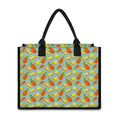 Watercolor Pineapple Pattern Print Canvas Tote Bag