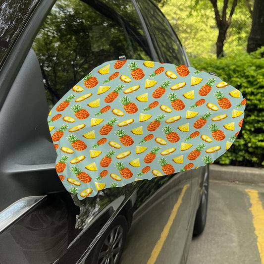 Watercolor Pineapple Pattern Print Car Side Mirror Covers