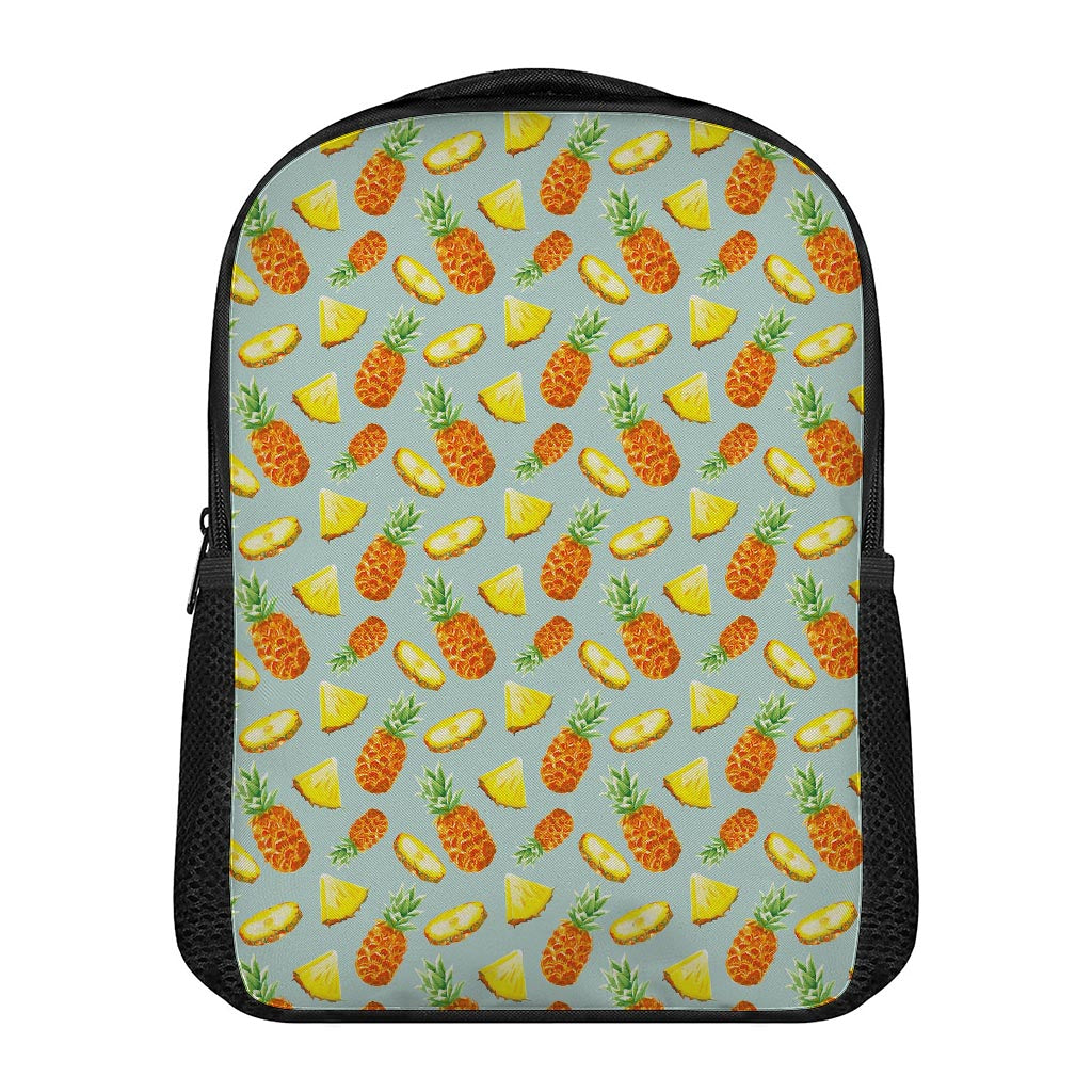 Watercolor Pineapple Pattern Print Casual Backpack