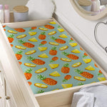 Watercolor Pineapple Pattern Print Changing Pad Cover