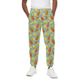 Watercolor Pineapple Pattern Print Cotton Sweatpants