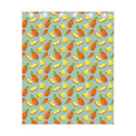 Watercolor Pineapple Pattern Print Curtain