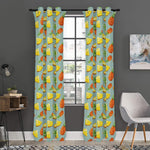 Watercolor Pineapple Pattern Print Curtain