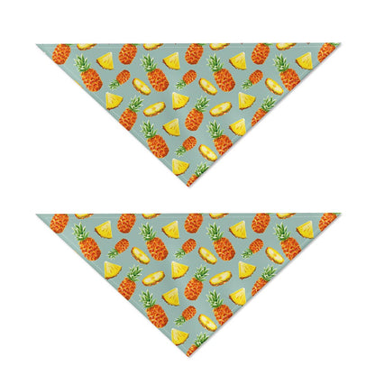 Watercolor Pineapple Pattern Print Dog Bandana