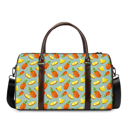 Watercolor Pineapple Pattern Print Duffle Bag