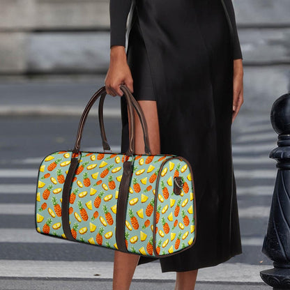 Watercolor Pineapple Pattern Print Duffle Bag