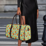 Watercolor Pineapple Pattern Print Duffle Bag