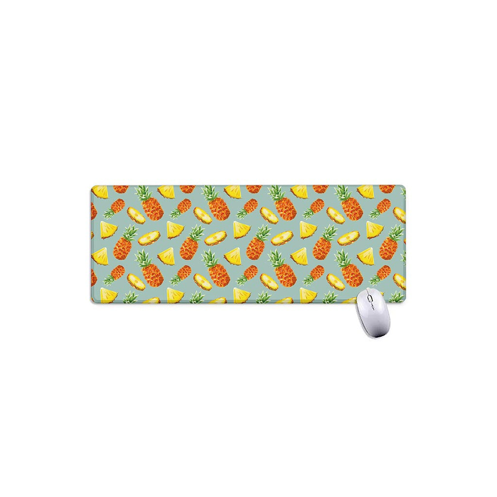 Watercolor Pineapple Pattern Print Extended Mouse Pad