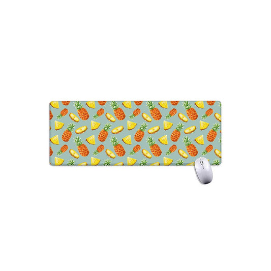 Watercolor Pineapple Pattern Print Extended Mouse Pad