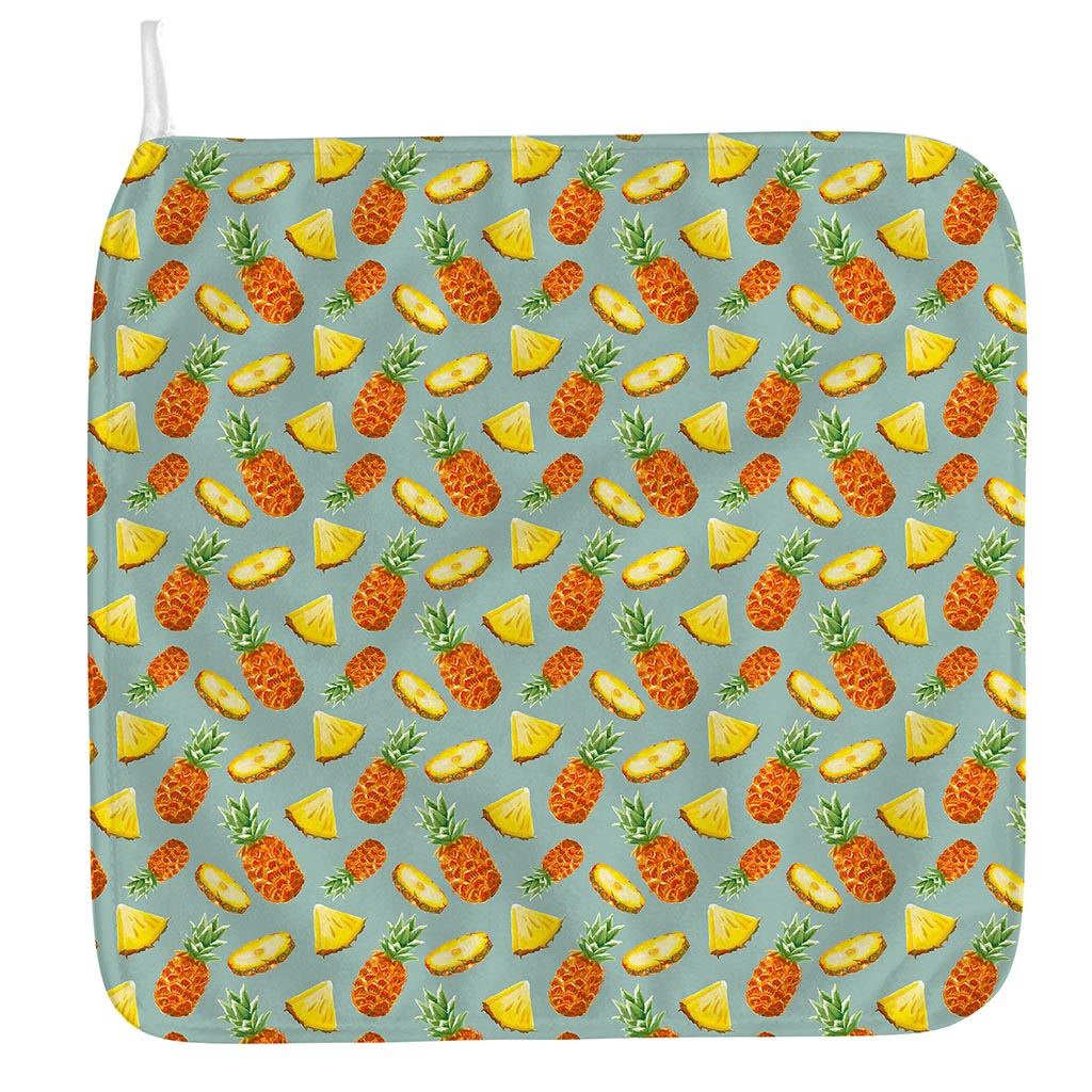 Watercolor Pineapple Pattern Print Hand Towel
