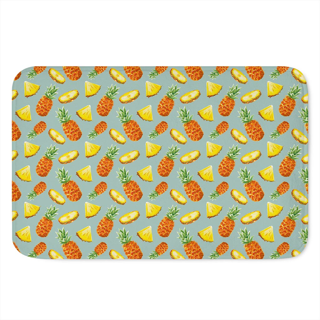 Watercolor Pineapple Pattern Print Indoor Door Mat
