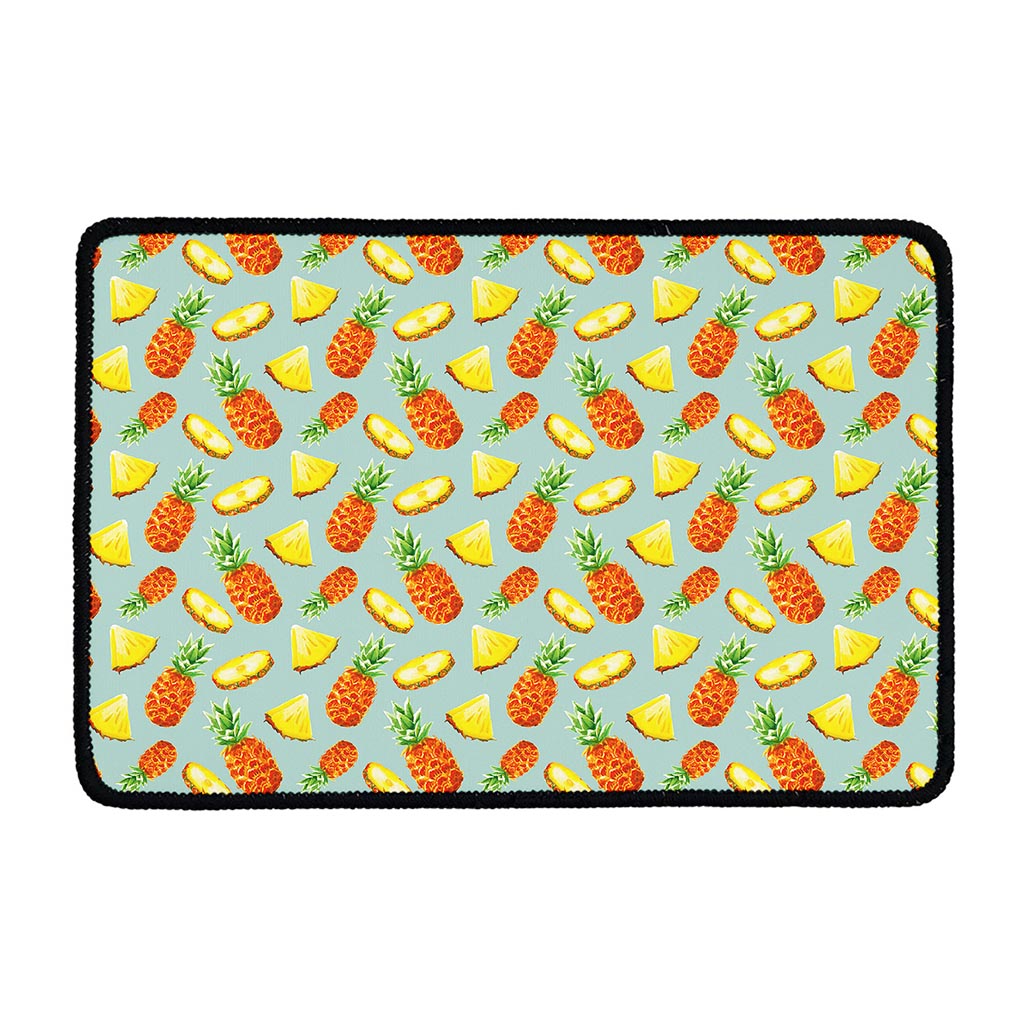 Watercolor Pineapple Pattern Print Kitchen Mat
