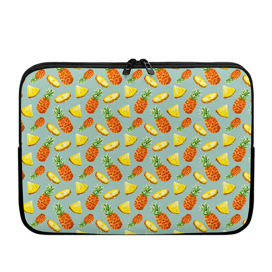 Watercolor Pineapple Pattern Print Laptop Sleeve