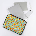 Watercolor Pineapple Pattern Print Laptop Sleeve