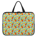 Watercolor Pineapple Pattern Print Laptop Sleeve With Handle