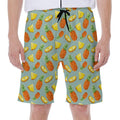 Watercolor Pineapple Pattern Print Men's Beach Shorts