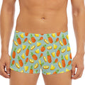 Watercolor Pineapple Pattern Print Men's Short Boxer Briefs