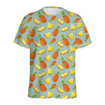 Watercolor Pineapple Pattern Print Men's Sports T-Shirt