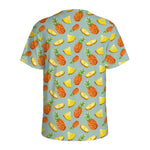 Watercolor Pineapple Pattern Print Men's Sports T-Shirt