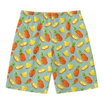 Watercolor Pineapple Pattern Print Men's Swim Trunks