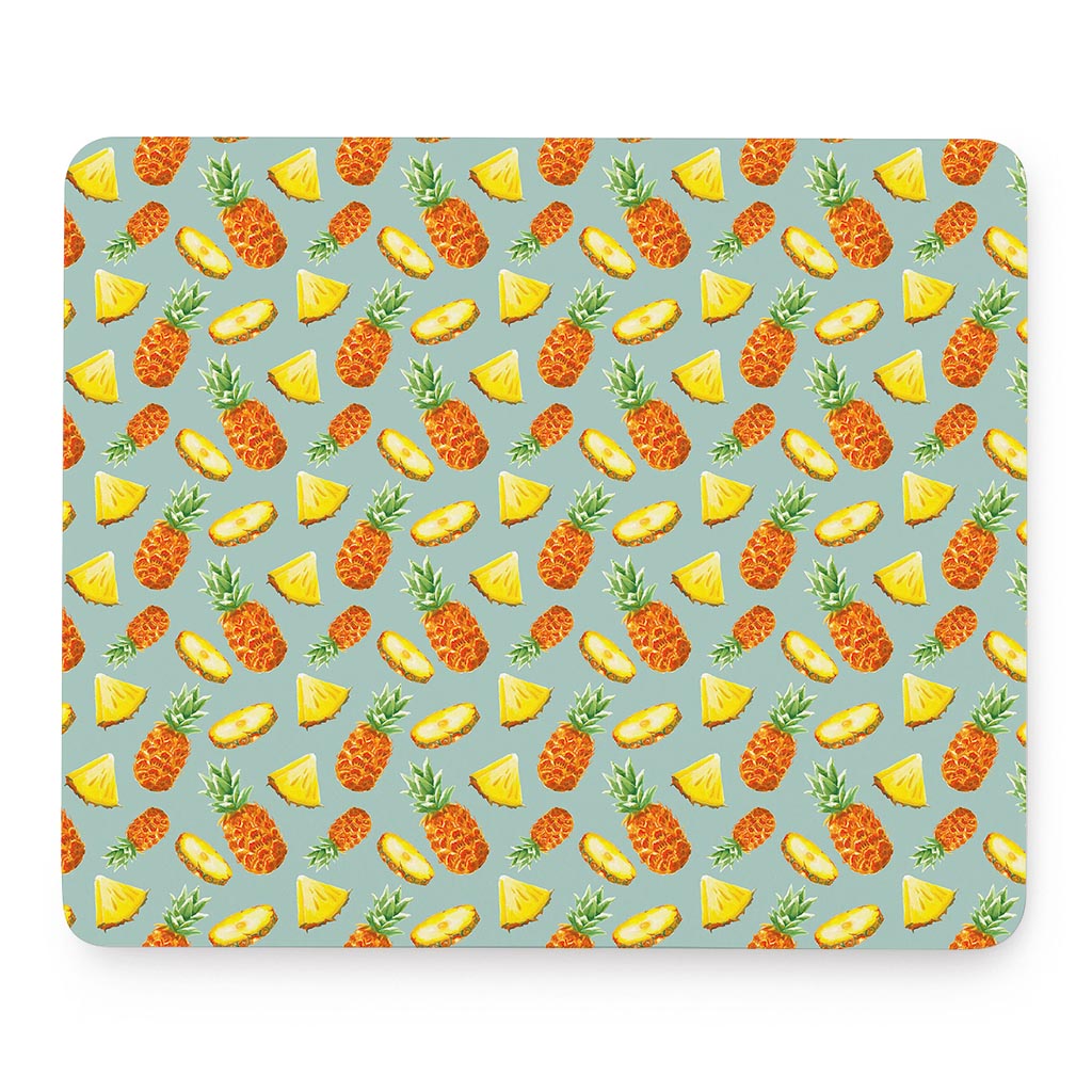 Watercolor Pineapple Pattern Print Mouse Pad