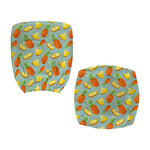 Watercolor Pineapple Pattern Print Office Chair Cover