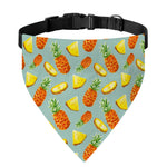 Watercolor Pineapple Pattern Print Over The Collar Dog Bandana